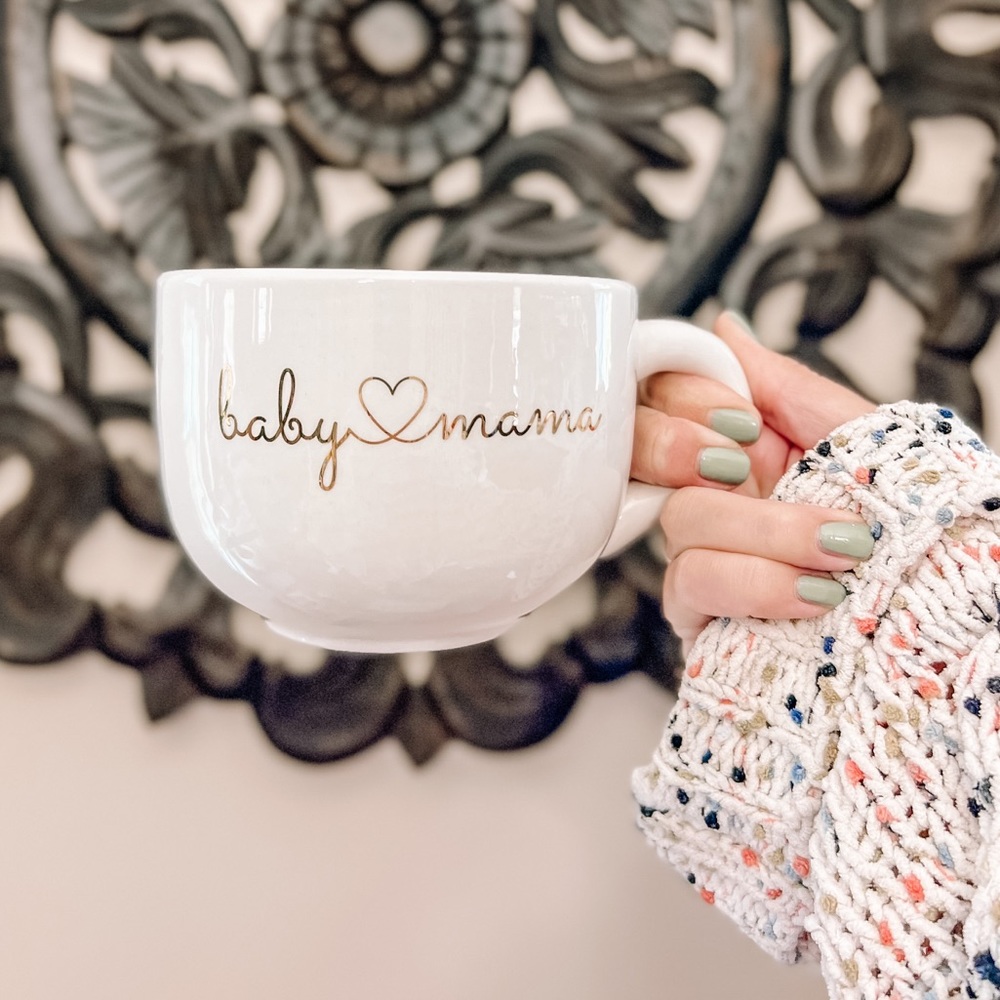 Baby Mama White Round Coffee Tea Mug